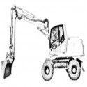 wheeled excavator